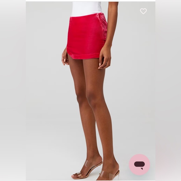 NWT Free People Annalise VelvetSkirt in Pink Phenom - Picture 5 of 5
